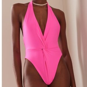 NWOT Mara Hoffman Hot Pink One Piece - Small